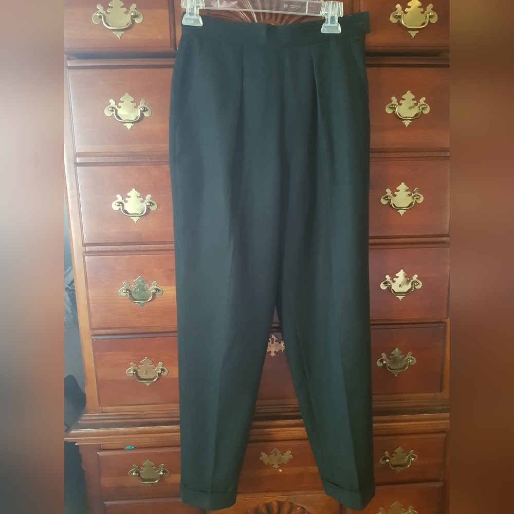 Ralph Lauren 100% wool Black Trousers 4